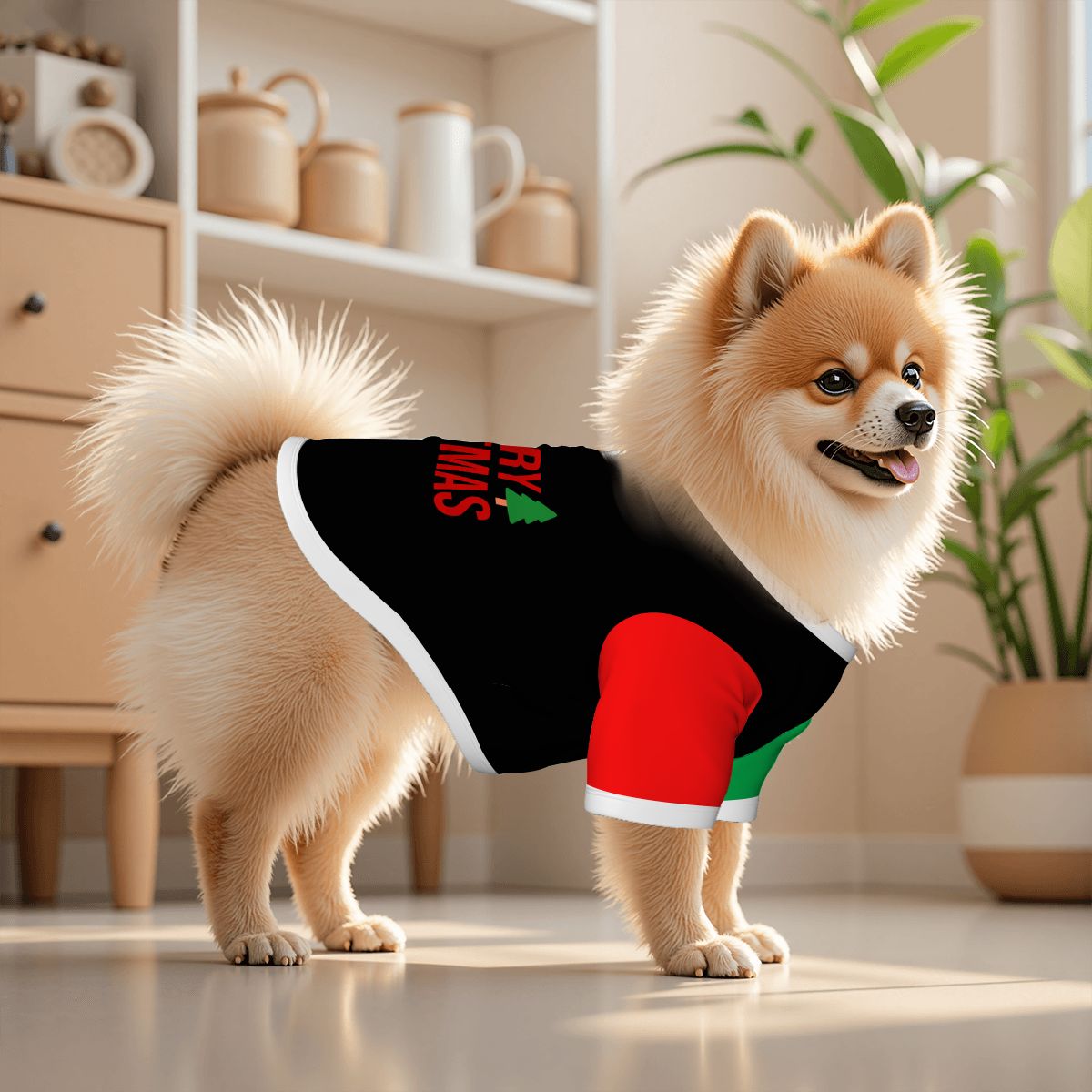 Merry Christmas Pet Cotton T-shirt