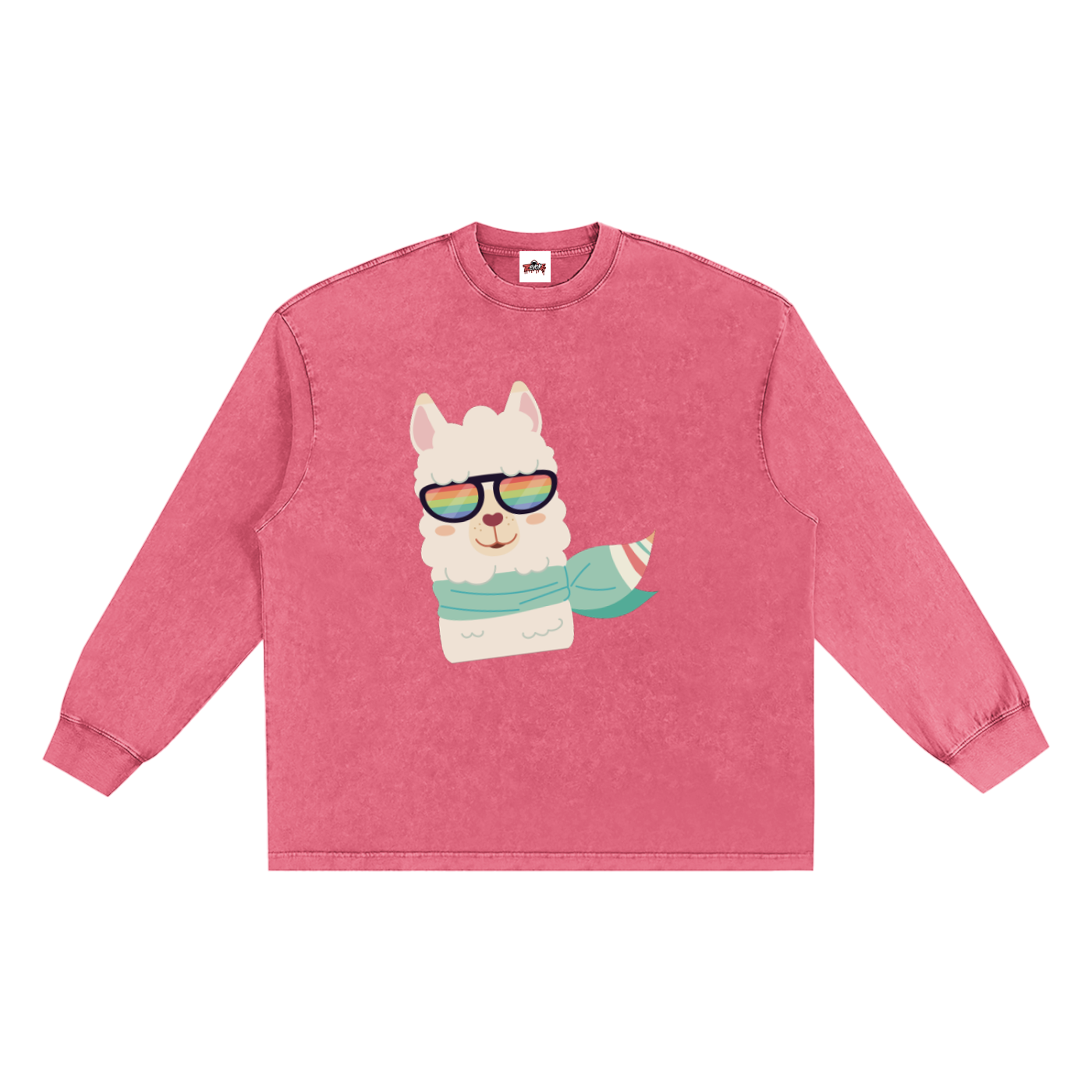 Women's Vintage Long Sleeve T-Shirt in Snow Washed Style