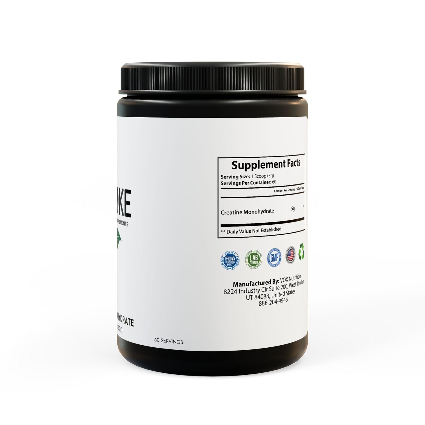 Creatine Monohydrate Supplement 300g for Optimal Athletic Performance
