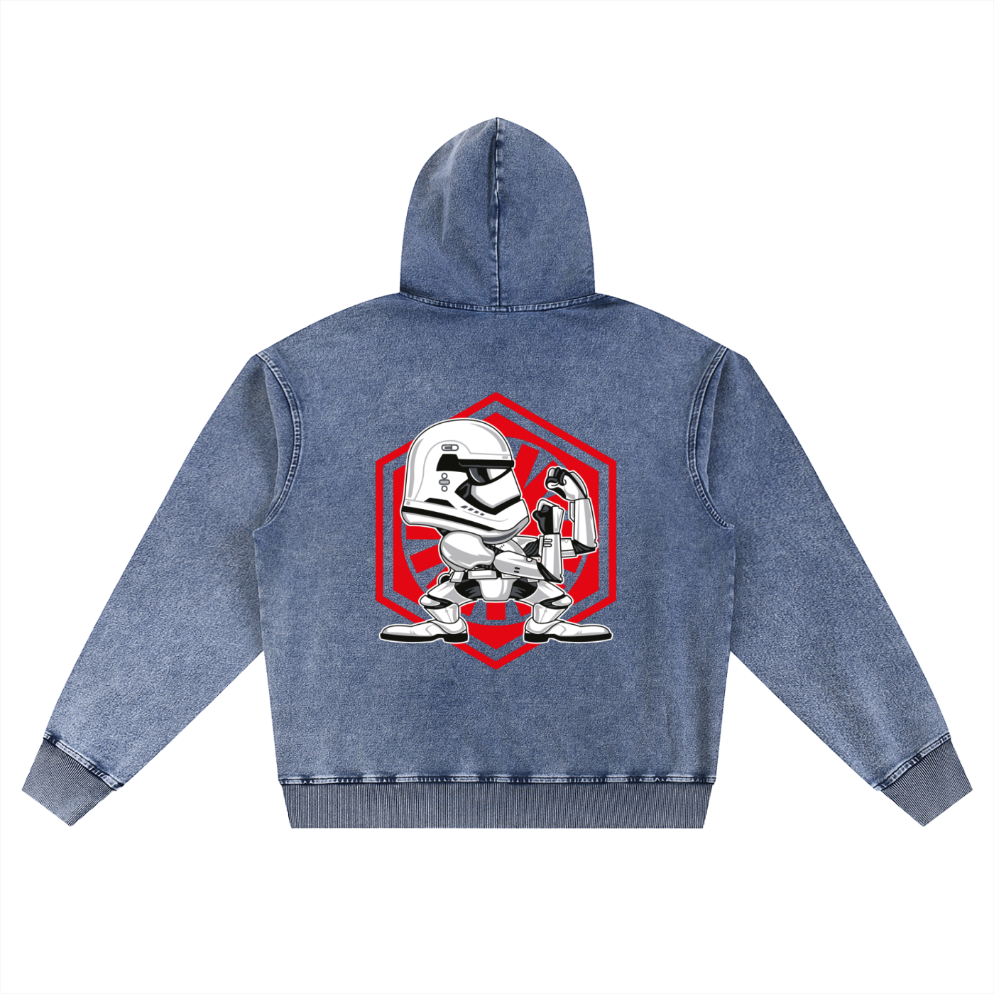 Men's Snow Wash Oversized Hoodie