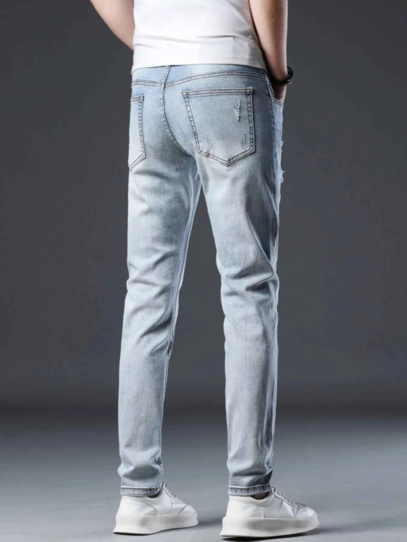 Men's Ripped Slim Fit Jeans