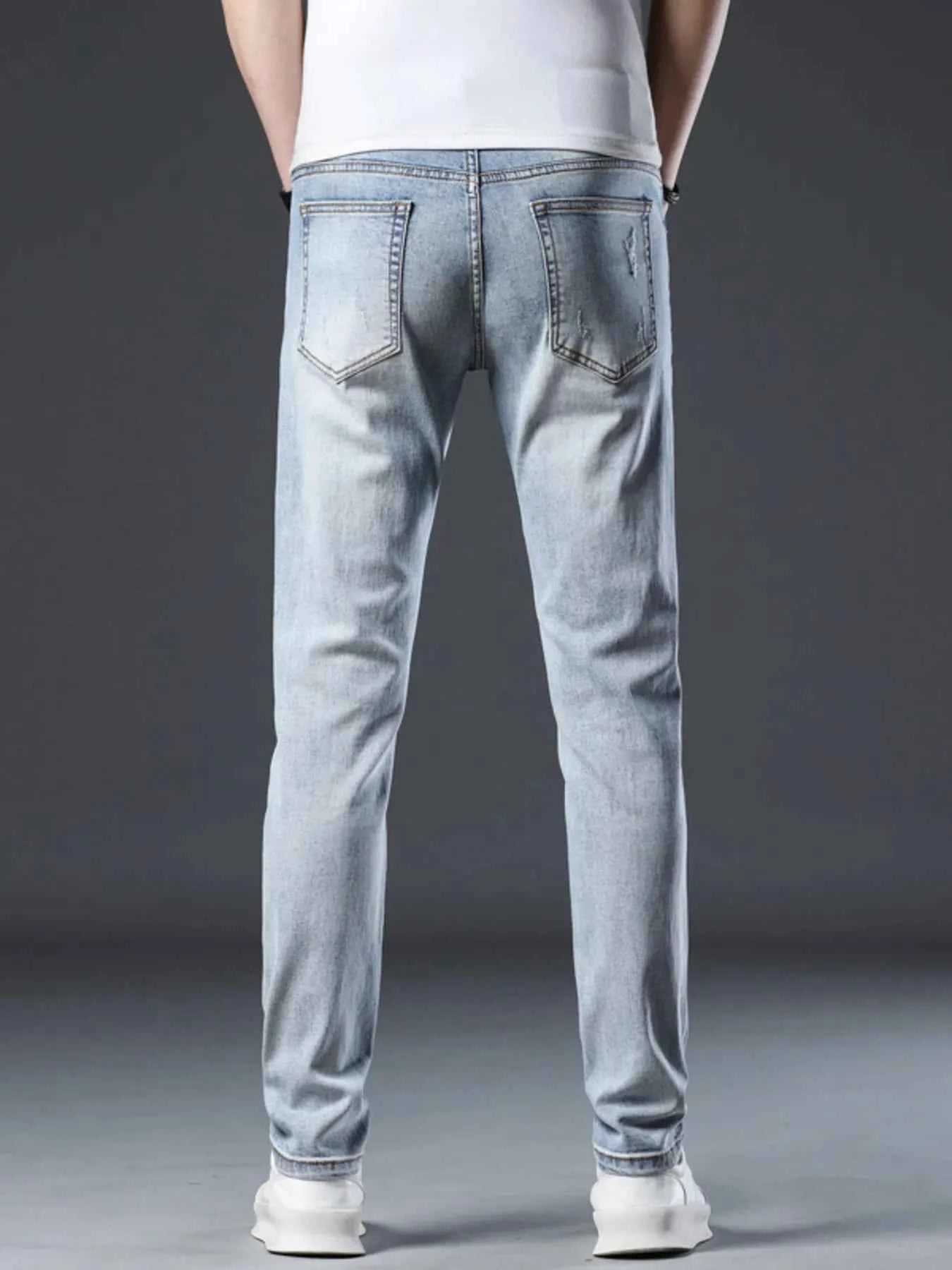 Men's Ripped Slim Fit Jeans