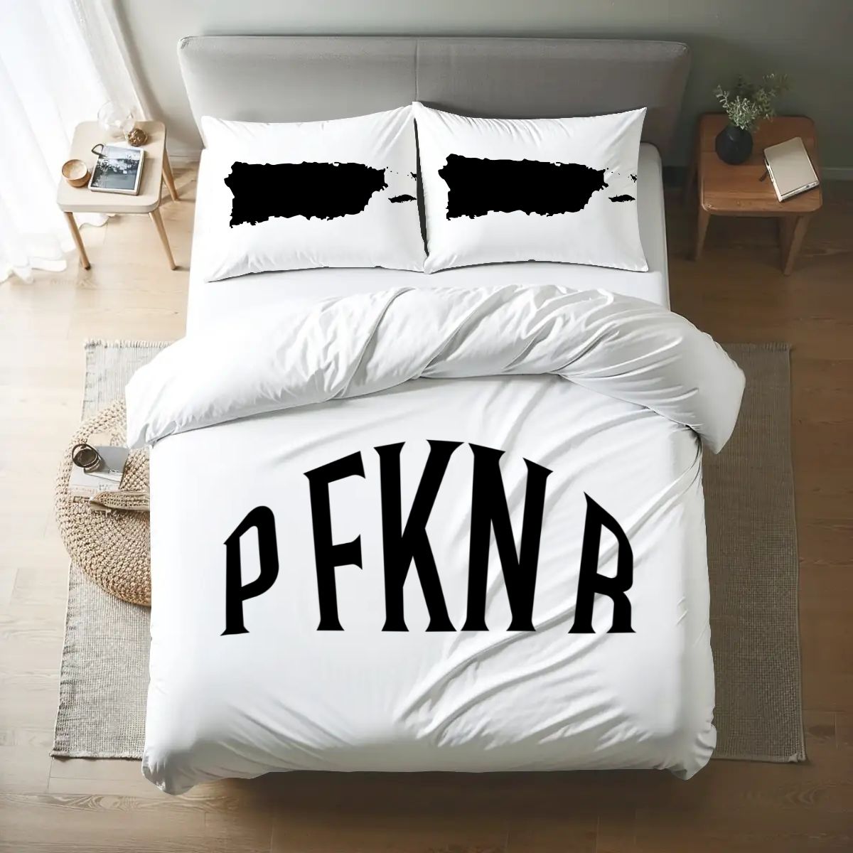 Queen Duvet Cover Set P FKN R Puerto Rico Map Pillow Cases Trendy Holiday Gift
