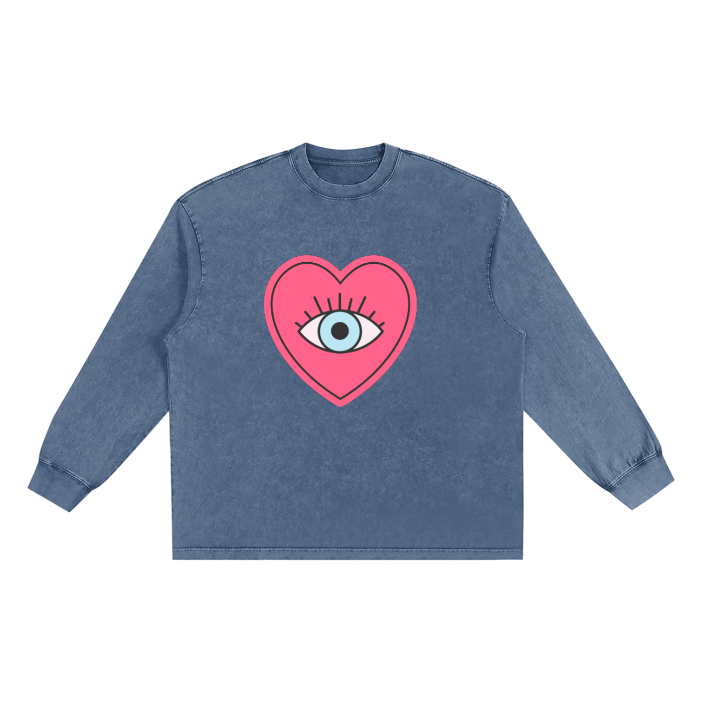 Women's Vintage Cotton T-Shirt with Frayed Long Sleeves for Effortless Style