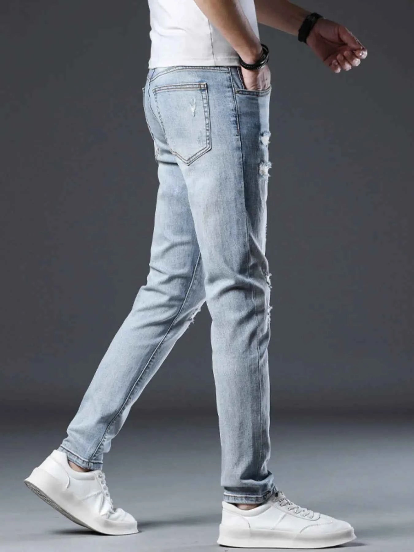 Men's Ripped Slim Fit Jeans
