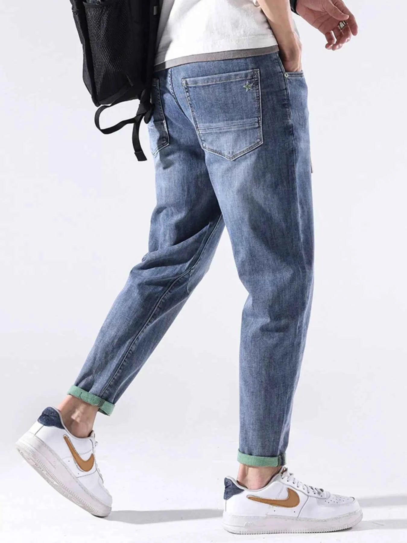 Men's Casual Straight-Leg Jeans