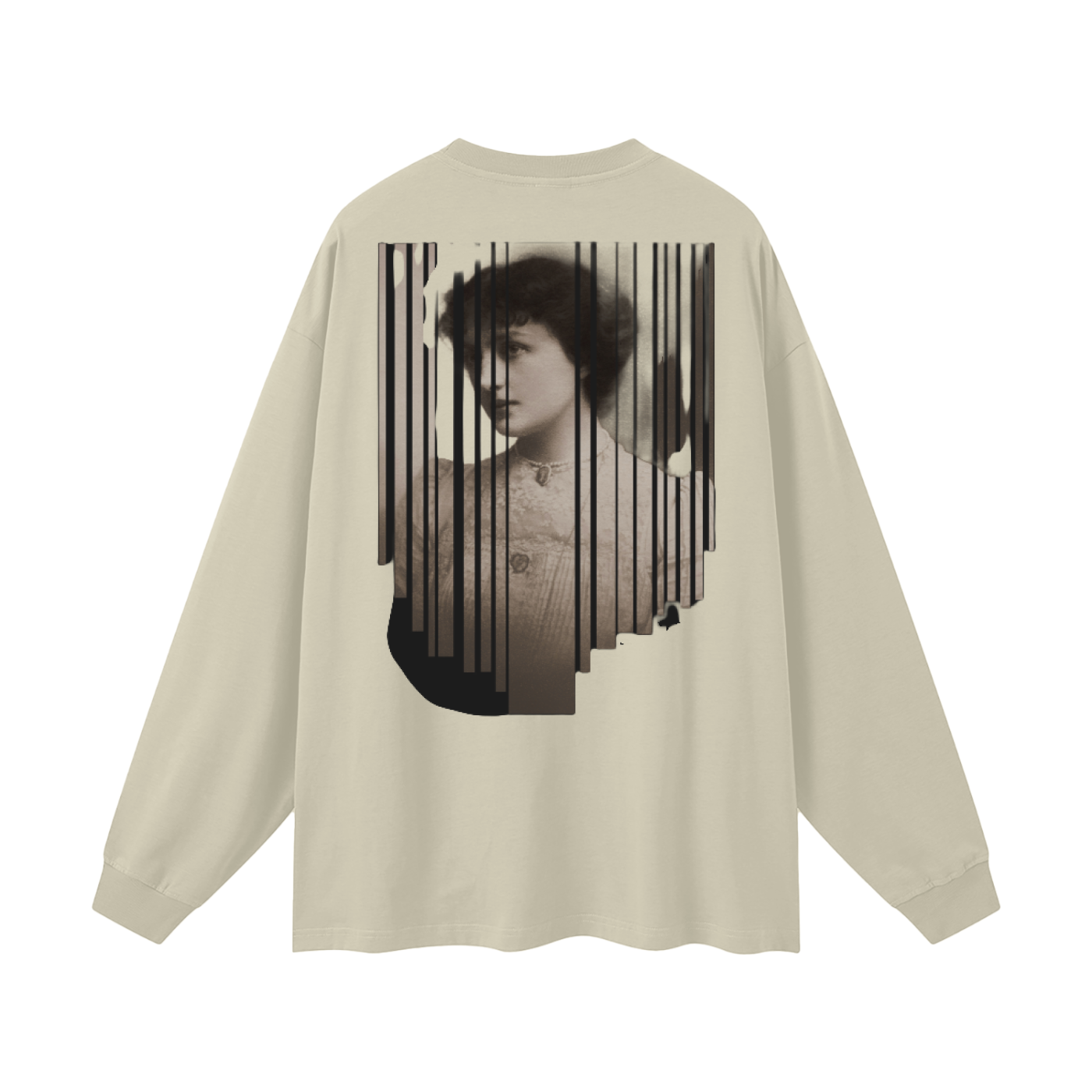 Men's Oversized Long Sleeve T-Shirt 100% Cotton