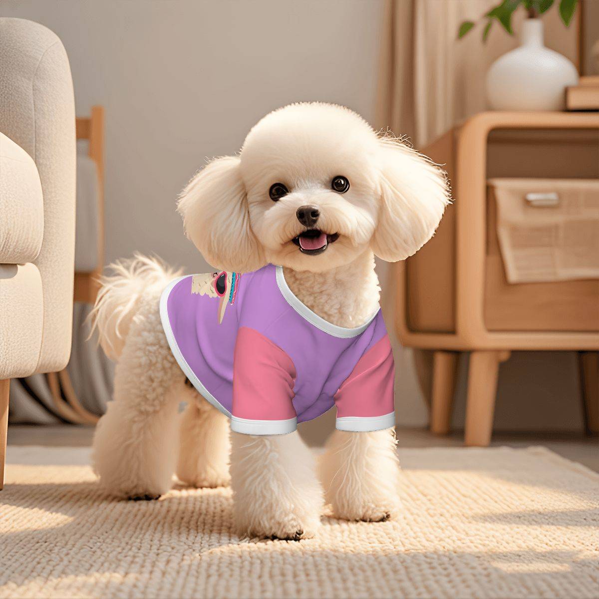 Pet Cotton T-shirt Lama