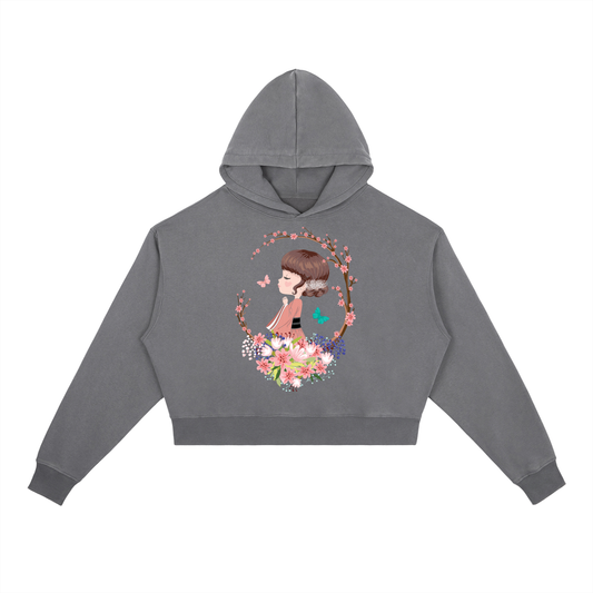 Women Vintage Washed Heavyweight Hoodie