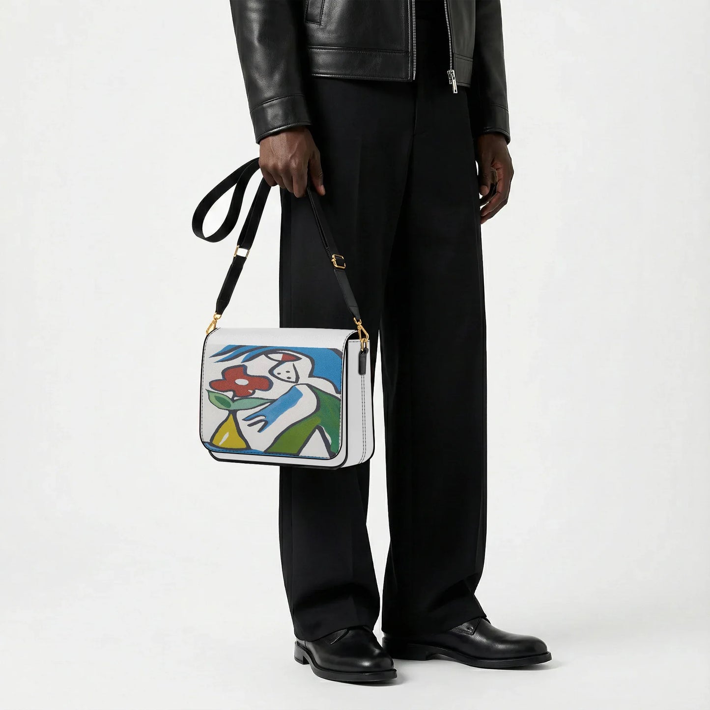 Women's Crossbody Bag - PU Leather Signature Handbag - TeeVoke