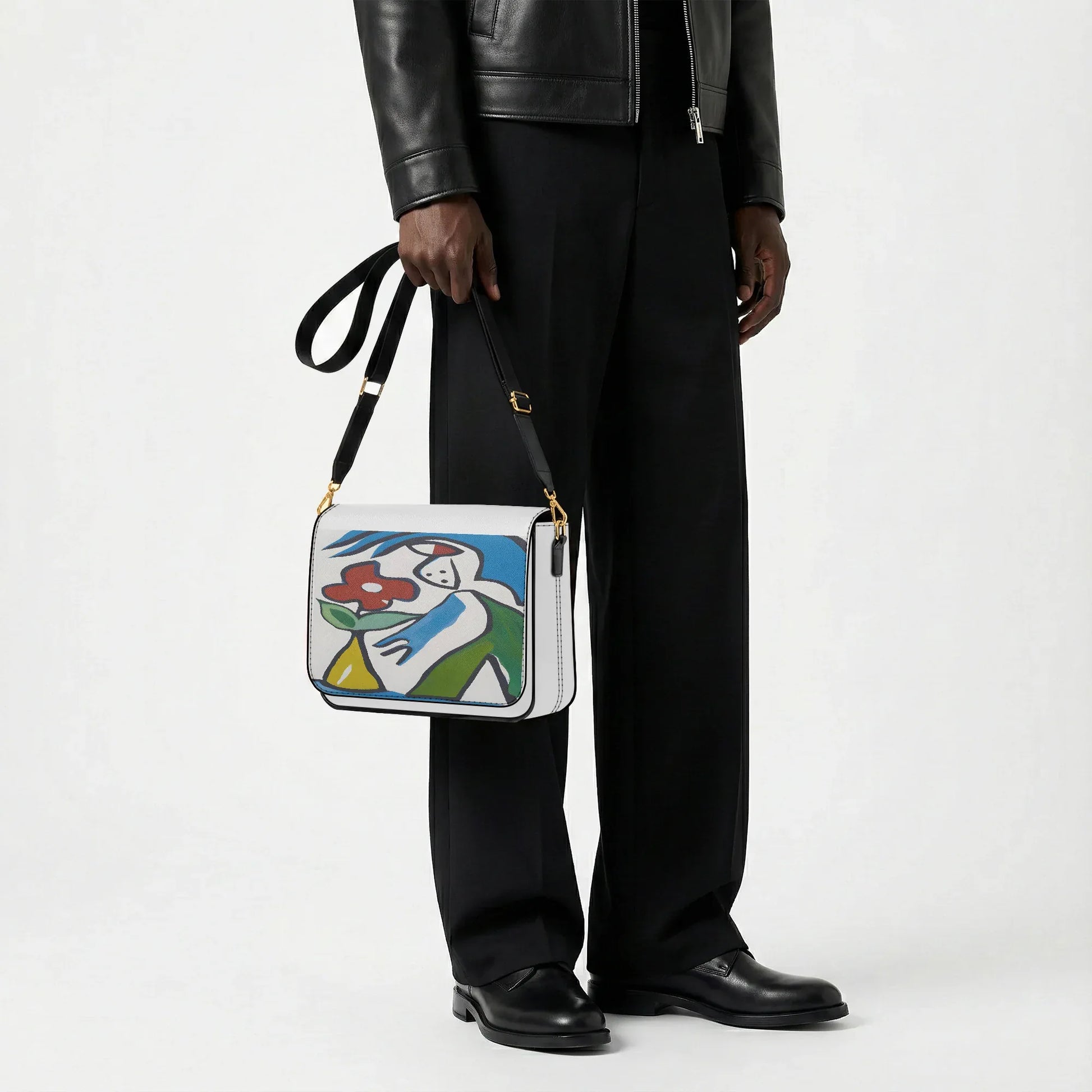 Women's Crossbody Bag - PU Leather Signature Handbag - TeeVoke