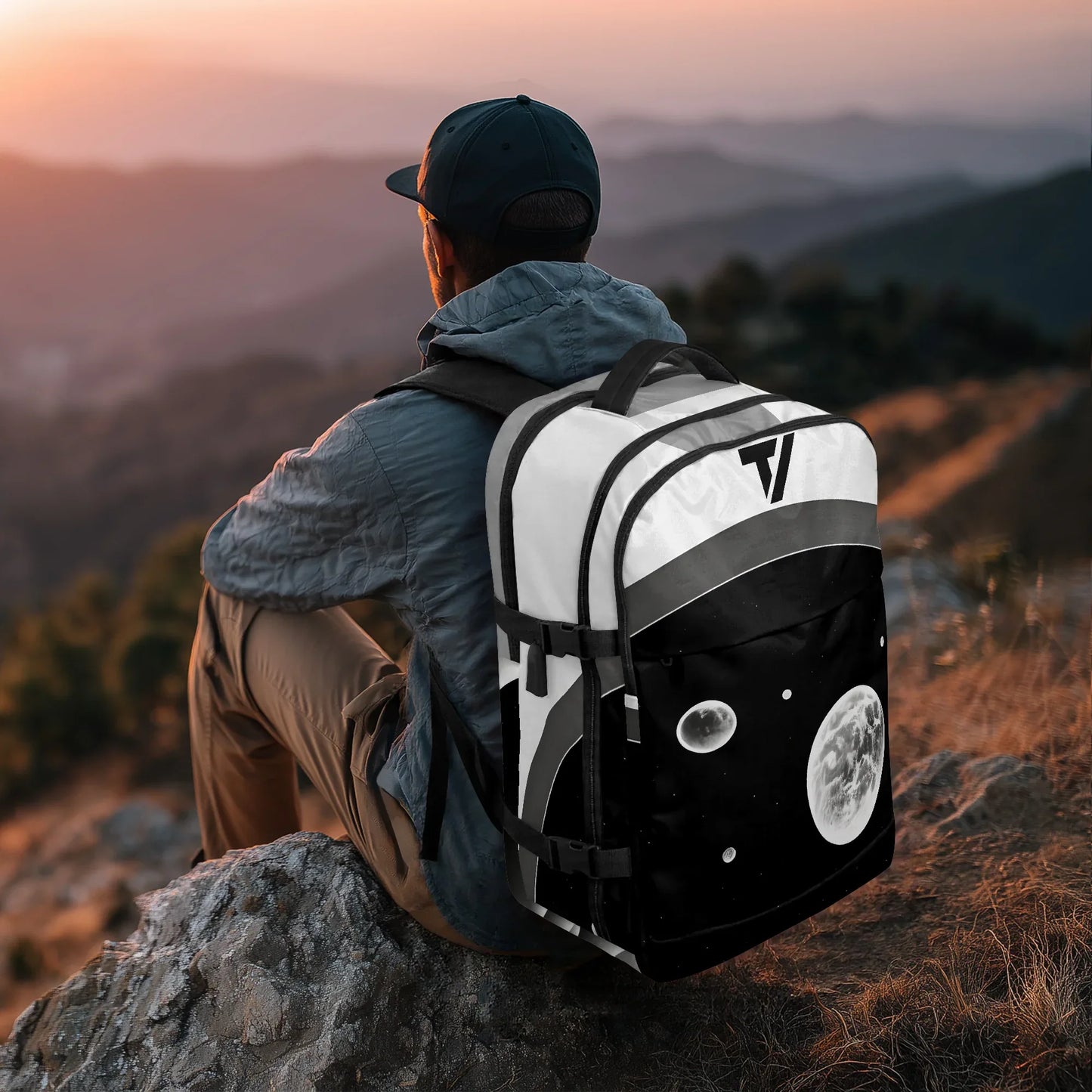 Ergonomic Hiking Backpack - Multi-Pocket Canvas Pack - TeeVoke