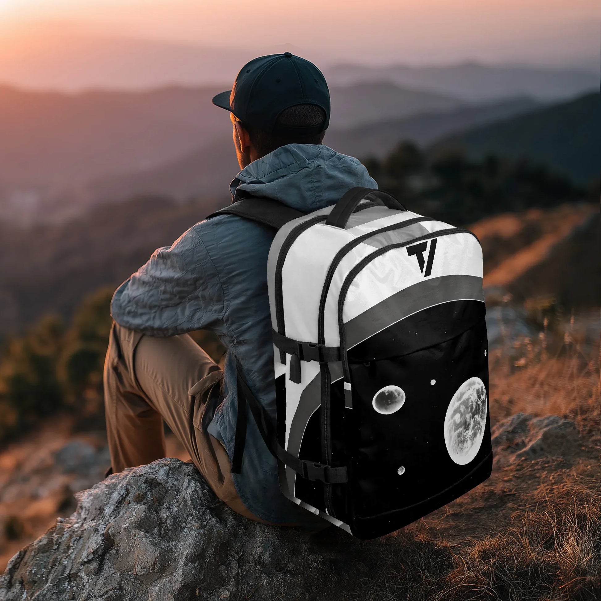 Ergonomic Hiking Backpack - Multi-Pocket Canvas Pack - TeeVoke