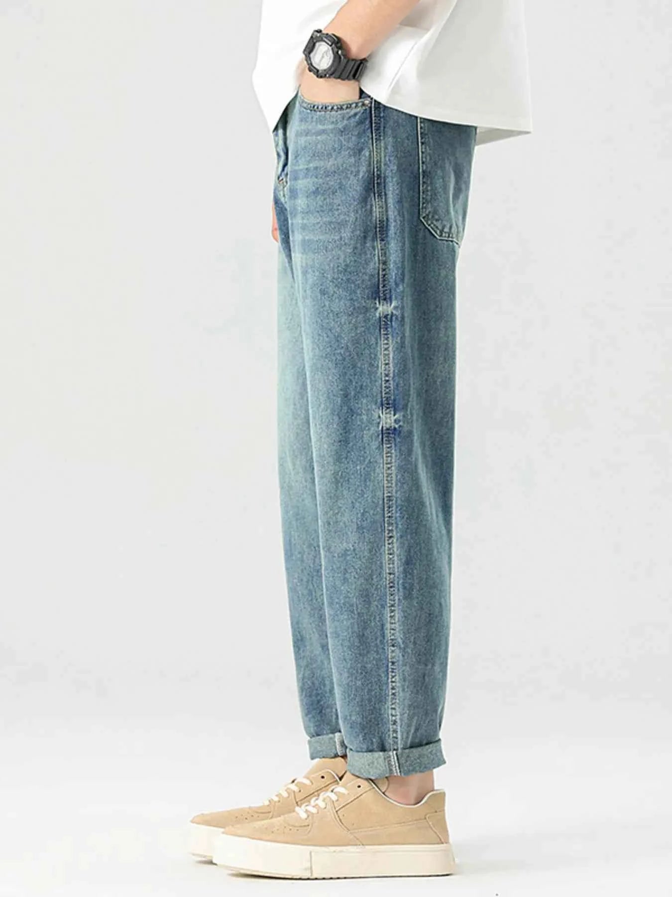 Men's Vintage Wash Relaxed Fit Jeans