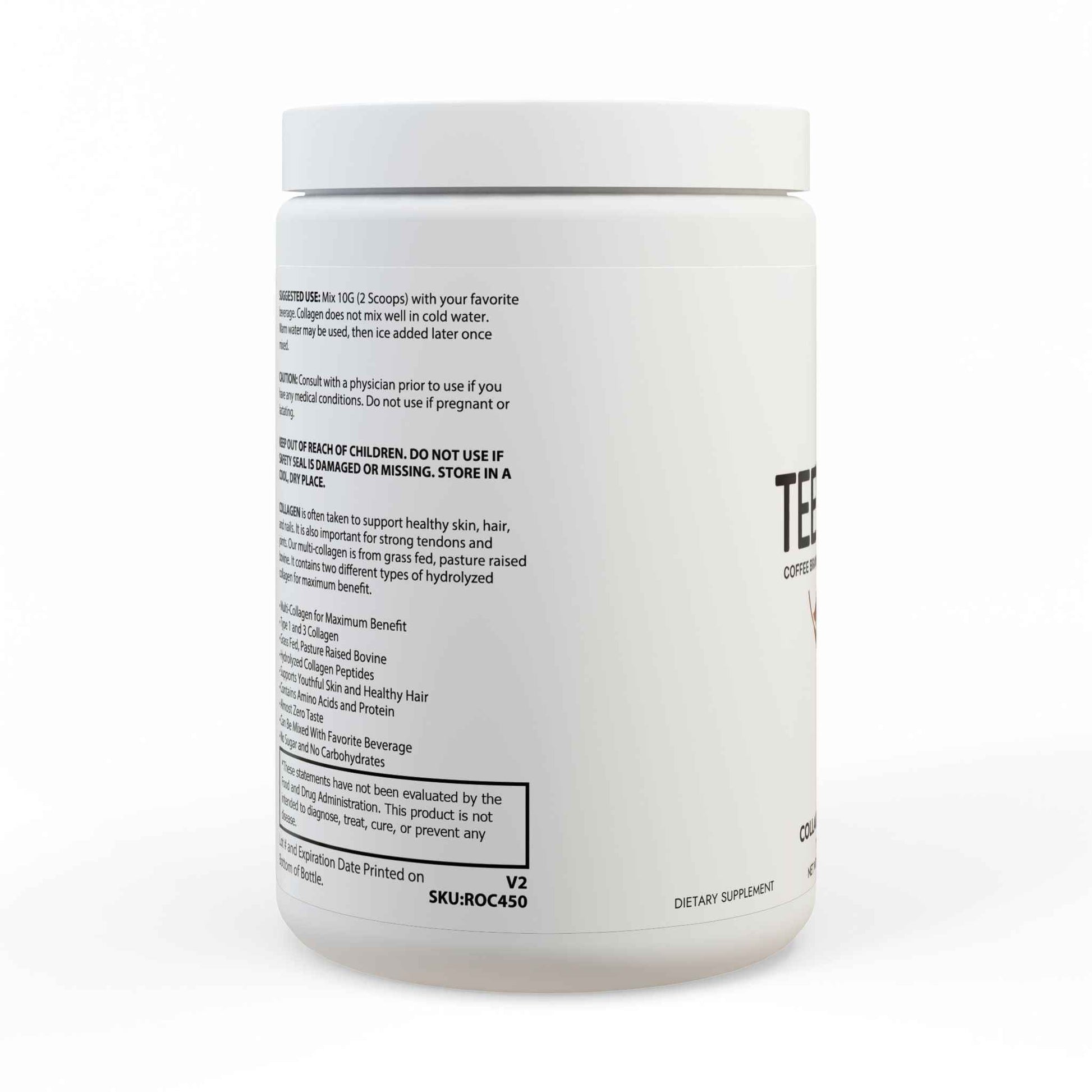 Collagen Peptides Type I & III Supplement (350g, 12.3oz)