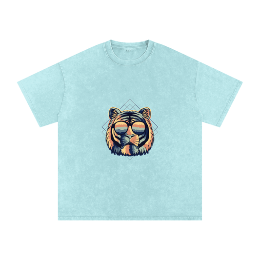 Women's Oversized Cotton T-Shirt for Ultimate Comfort in Snow Washed Style - Perfect Oversized Cotton T-Shirt for Women