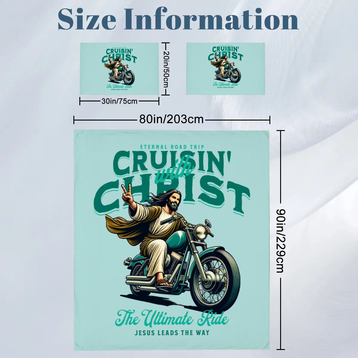 Jesus Christ Full Duvet Cover Set – Christian Bedding for Peaceful Sleep