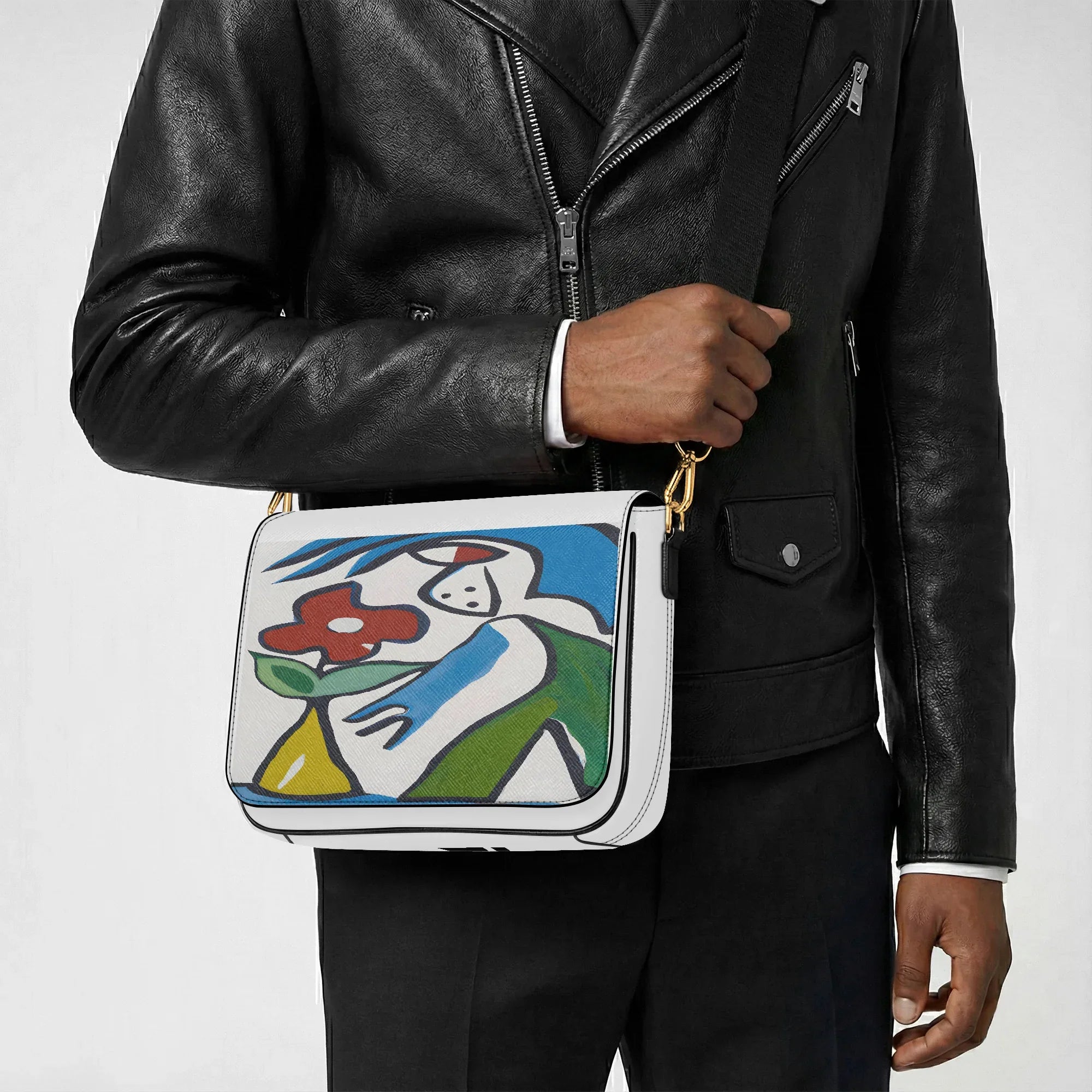 Women's Crossbody Bag - PU Leather Signature Handbag - TeeVoke