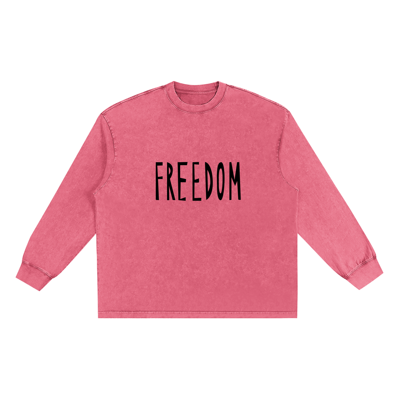 Women's Long Sleeve T-shirt with Versatile Frayed Edge Design