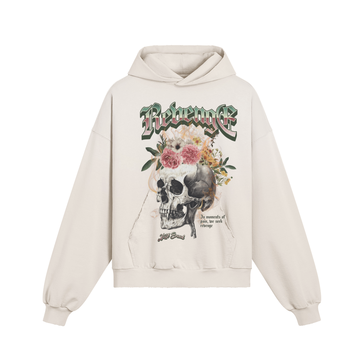 Women's Sun Faded Ripped Pocket Hoodie
