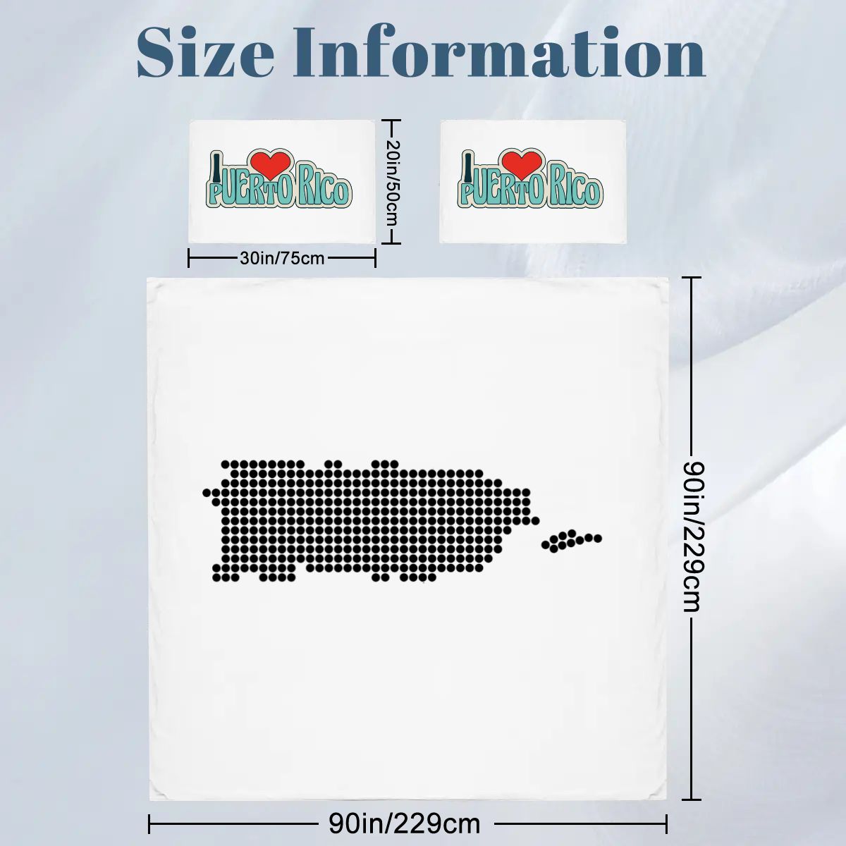 Queen Duvet Cover Set - Puerto Rico Design Bedding