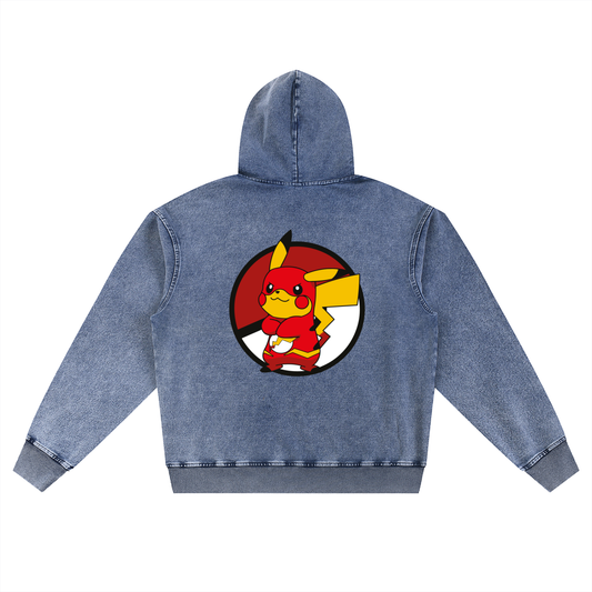 Men's Snow Wash Oversized Hoodie