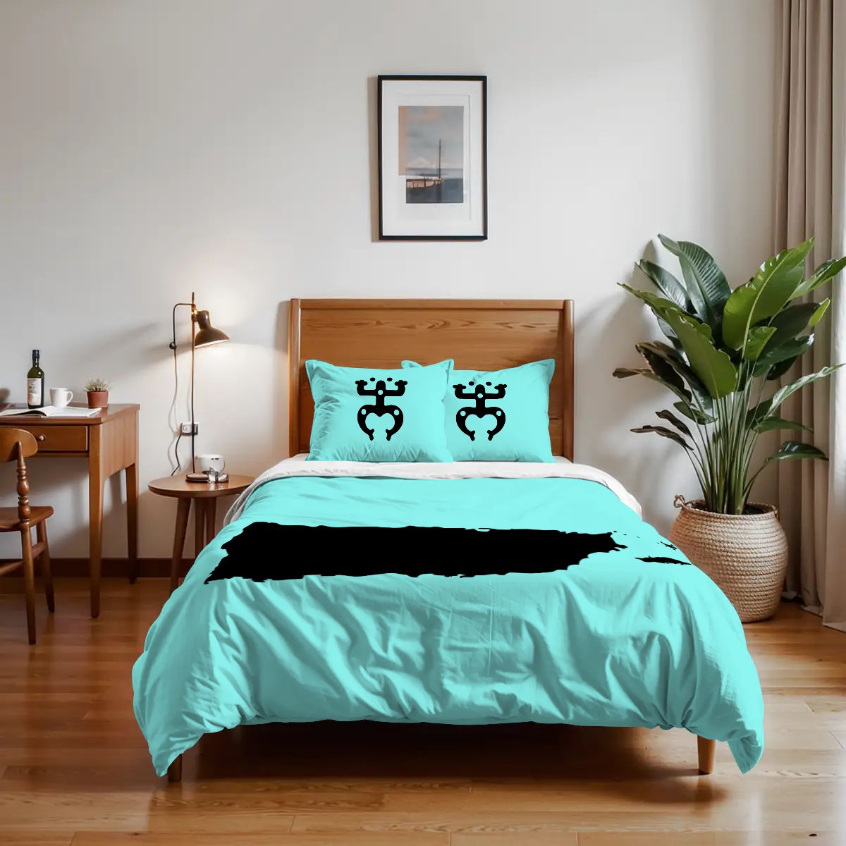 Twin Duvet Cover Set Puerto Rico Coqui Taino Kids Trendy Gift Bedroom Decor