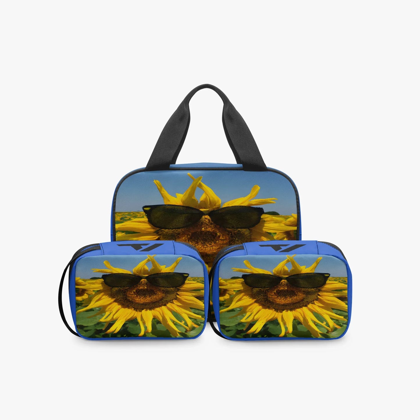 3-Piece Clear Travel Toiletry Organizer Set - Waterproof PVC Bags - TeeVoke