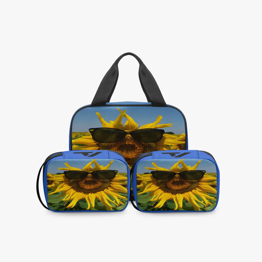 3-Piece Clear Travel Toiletry Organizer Set - Waterproof PVC Bags - TeeVoke