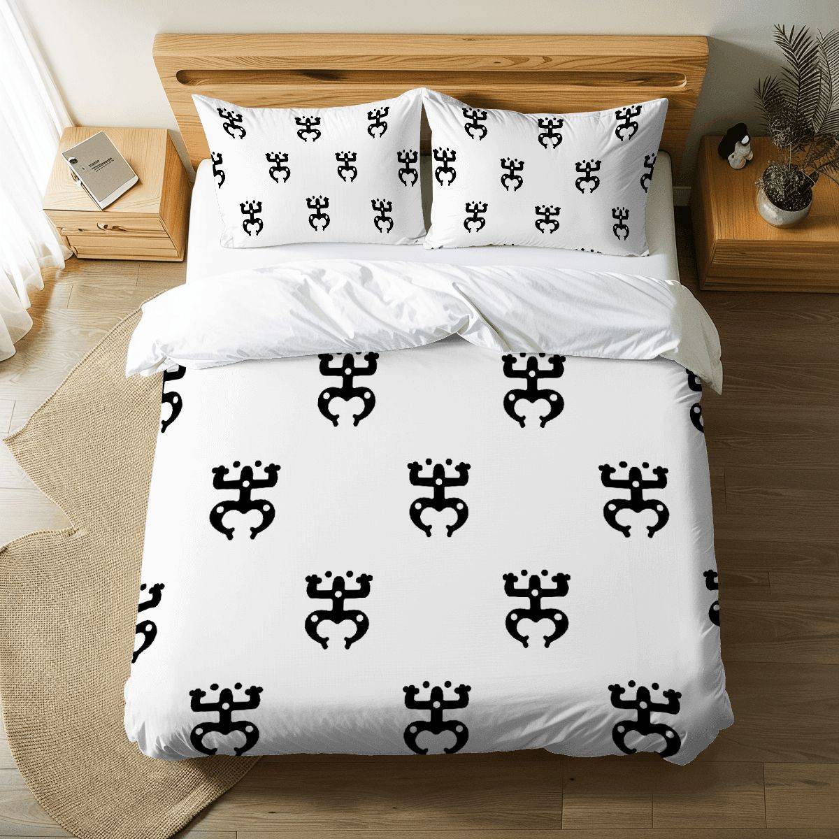 Puerto Rico King Duvet Cover Set – Taino Coquí Design for Trendy Holiday Gifting