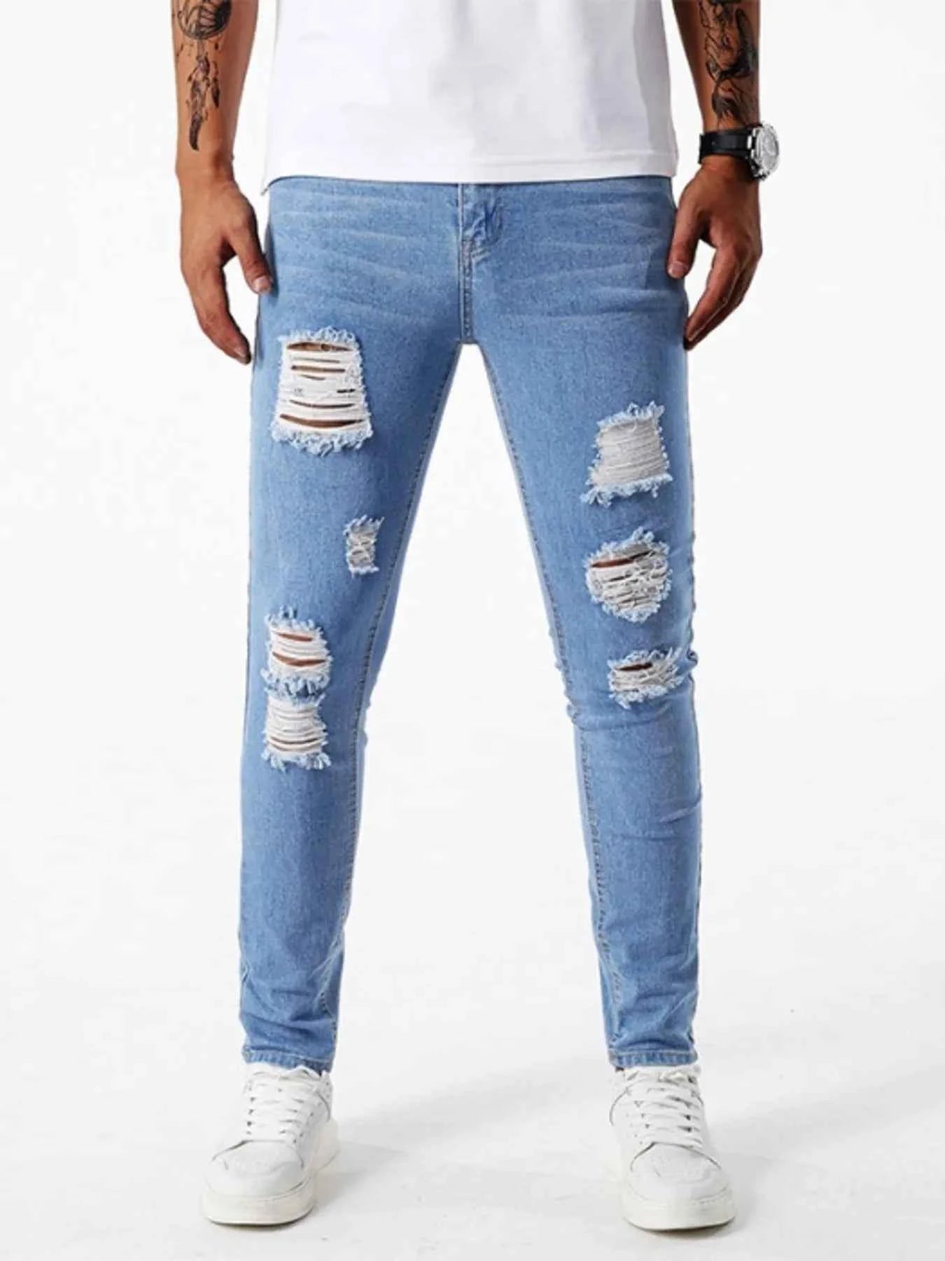 Men's Ripped Slim Fit Jeans