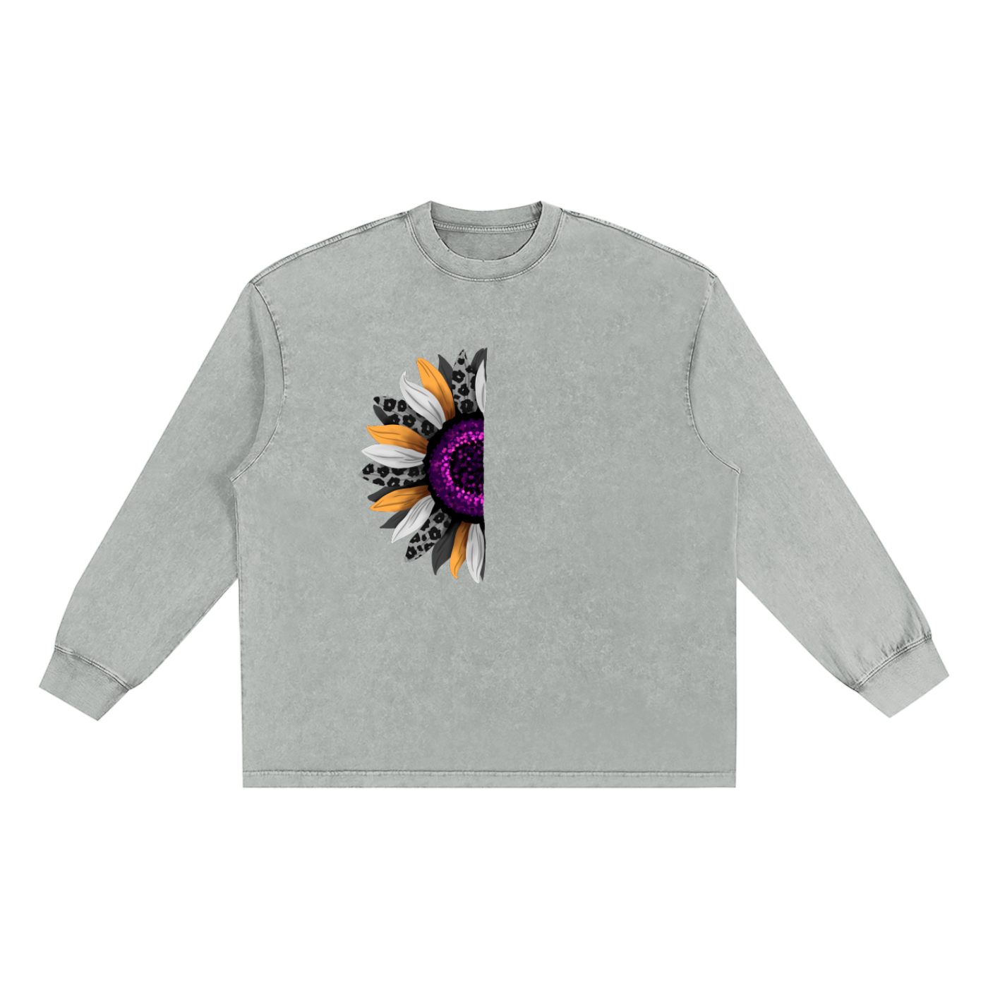 Women's Long Sleeve T-Shirt in Washed Cotton for Ultimate Comfort