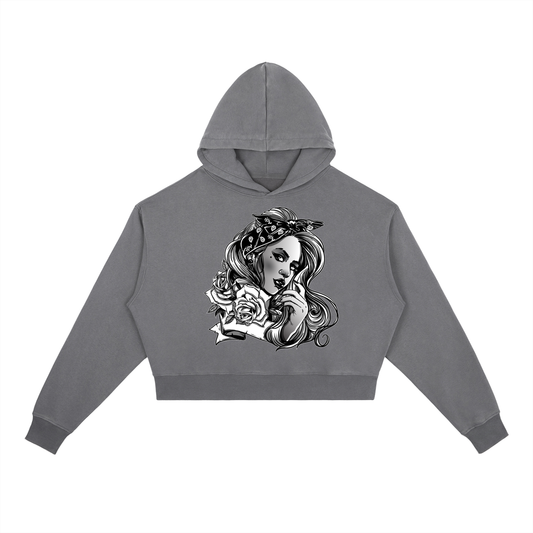 Women Vintage Washed Heavyweight Hoodie