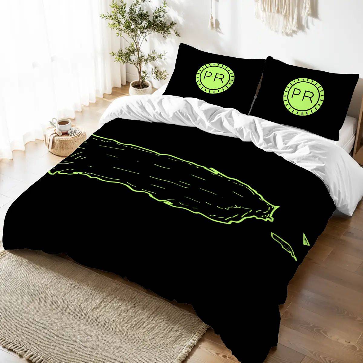 Puerto Rican Heritage Duvet – Queen Size Map & Island Print