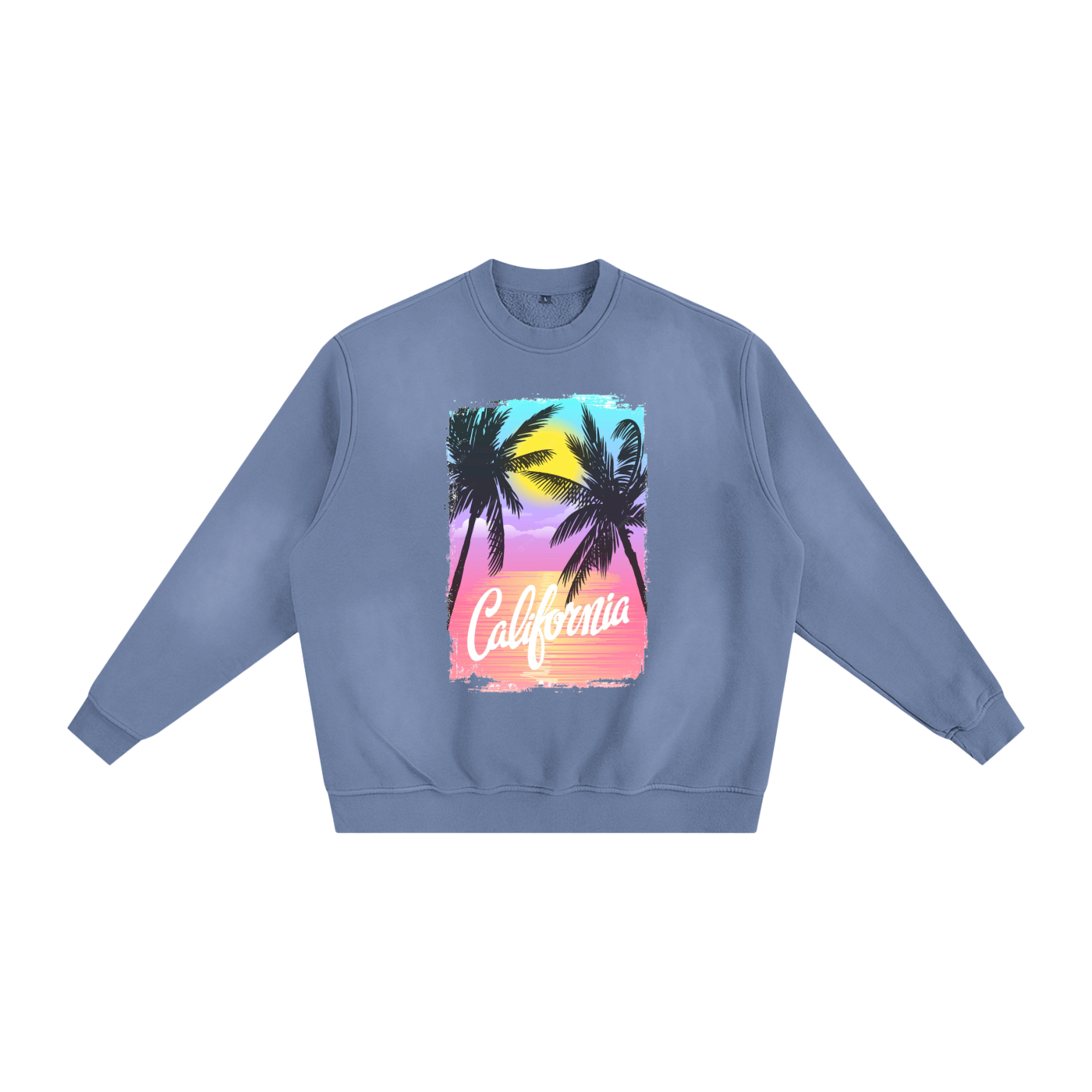 Women's Fleece Sweatshirt - Sunfade Fleeced Style for Comfort and Warmth