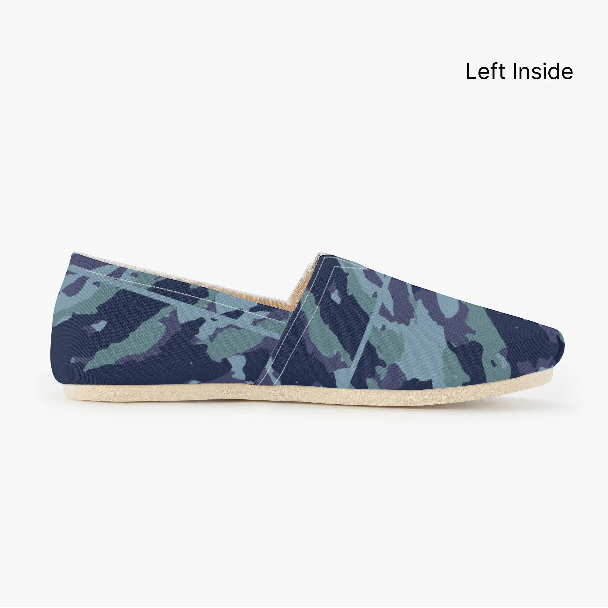 Women's Military Canvas Shoes - Lightweight Casual Slip-On Sneakers - TeeVoke