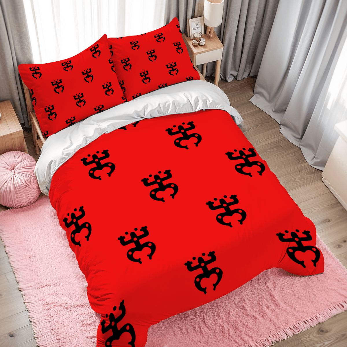 Queen Puerto Rico Design Coqui Taino Duvet Cover Set