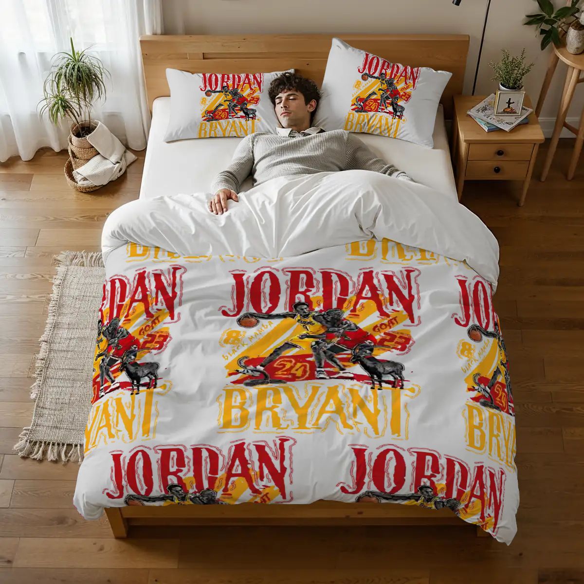 NBA Legends Duvet Cover – Full Set Featuring Kobe & Jordan