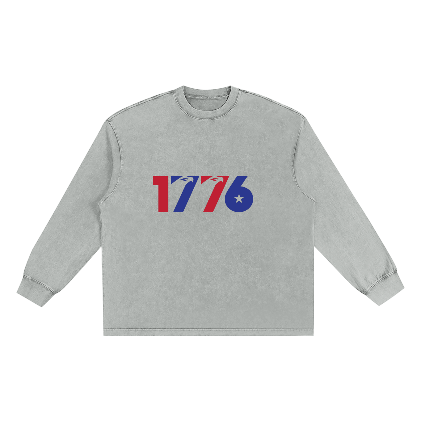 Men's Frayed Edge Long Sleeve T-Shirt in Soft Cotton