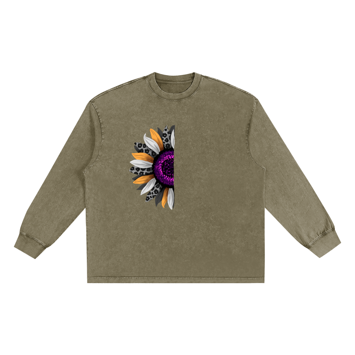 Women's Long Sleeve T-Shirt in Washed Cotton for Ultimate Comfort