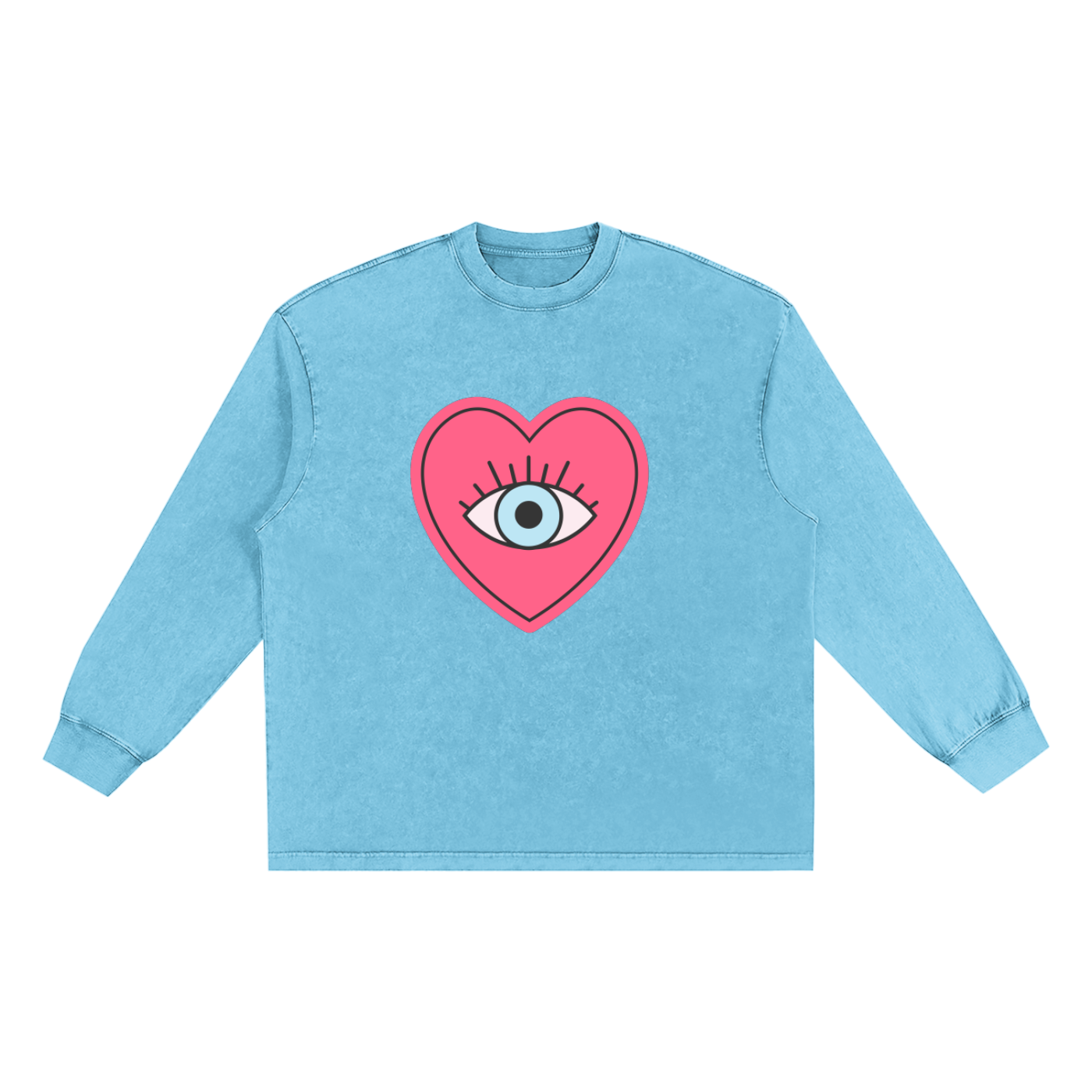 Women's Vintage Cotton T-Shirt with Frayed Long Sleeves for Effortless Style