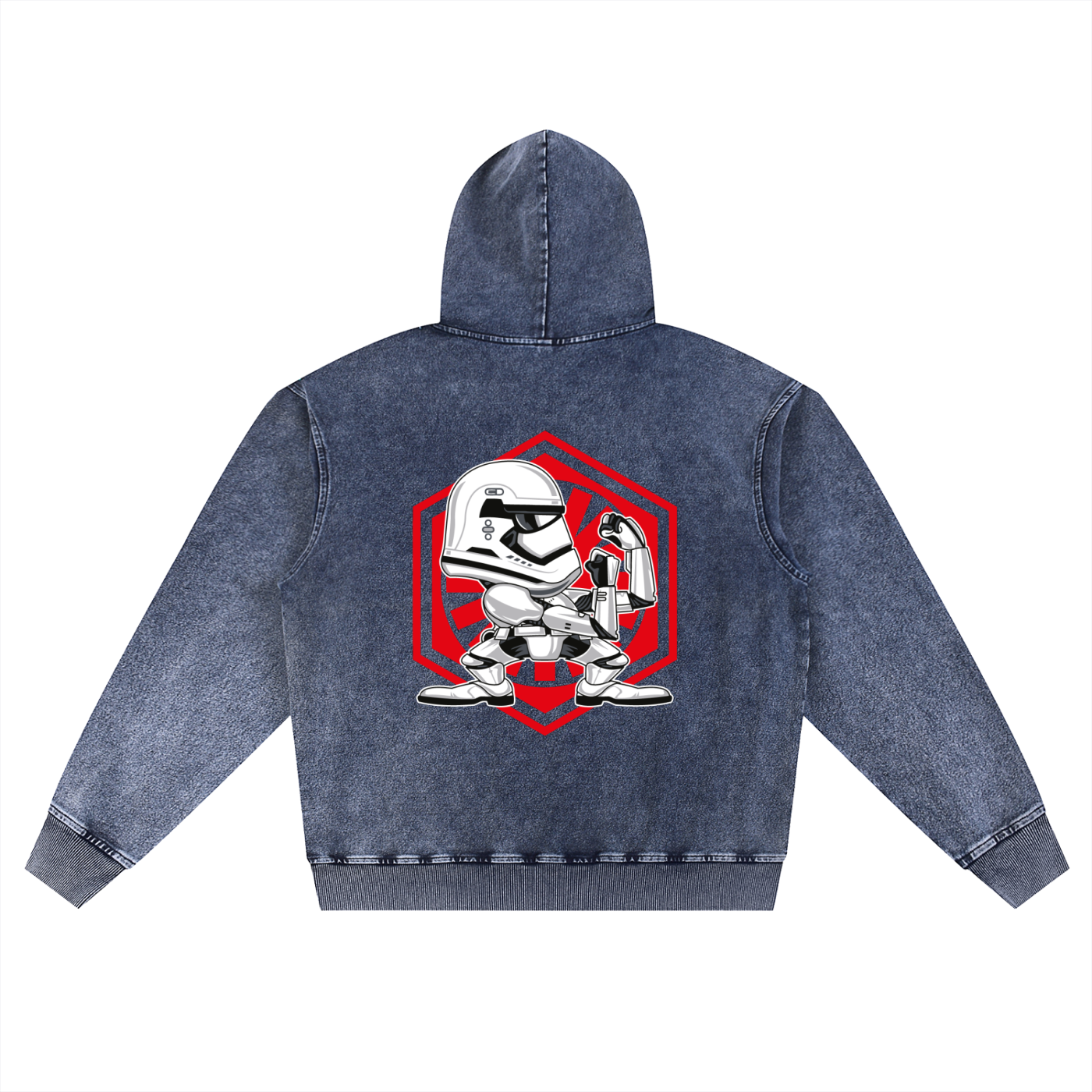 Men's Snow Wash Oversized Hoodie