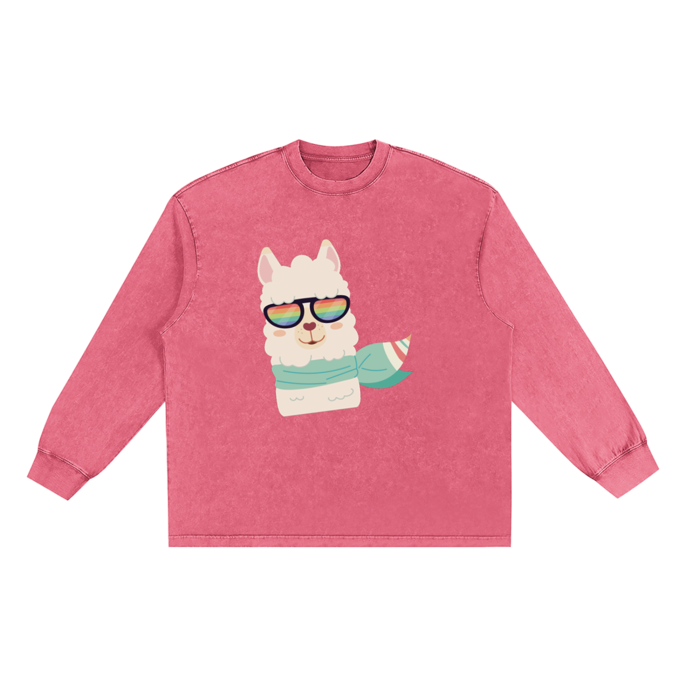 Women's Vintage Long Sleeve T-Shirt in Snow Washed Style