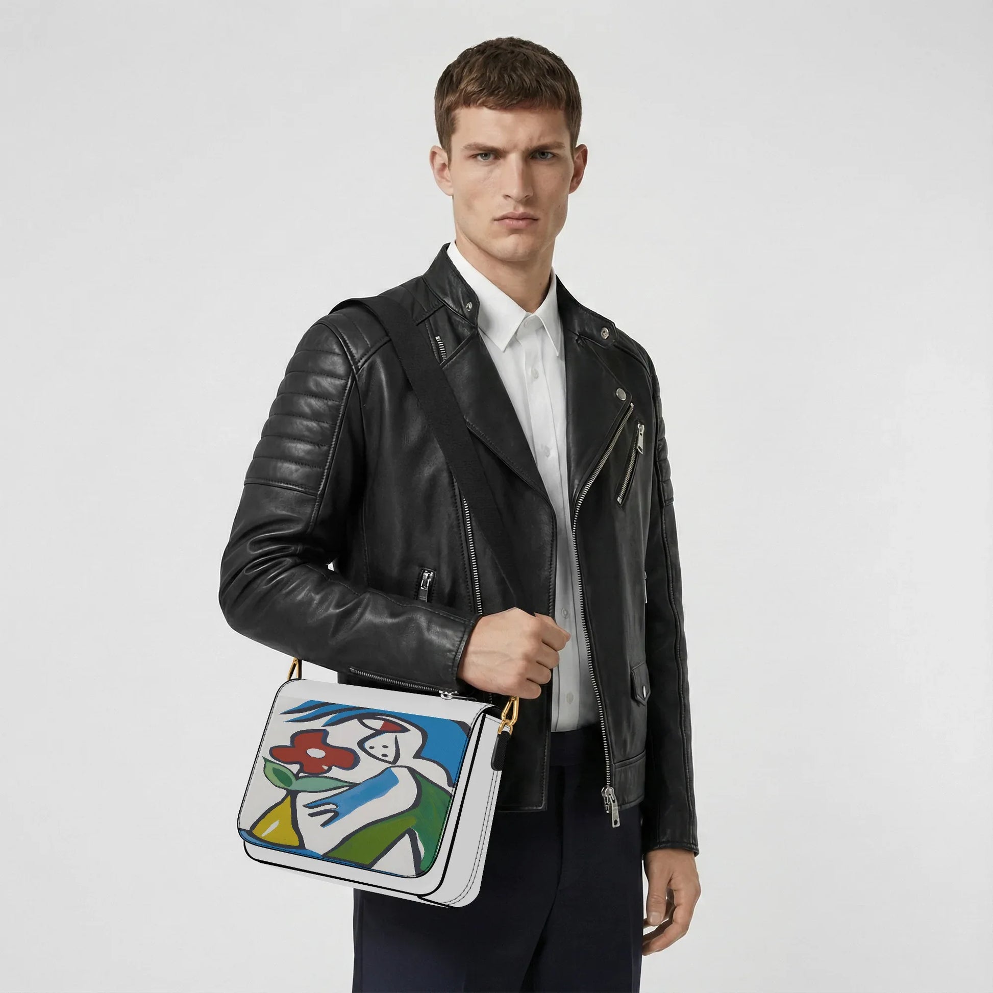 Women's Crossbody Bag - PU Leather Signature Handbag - TeeVoke