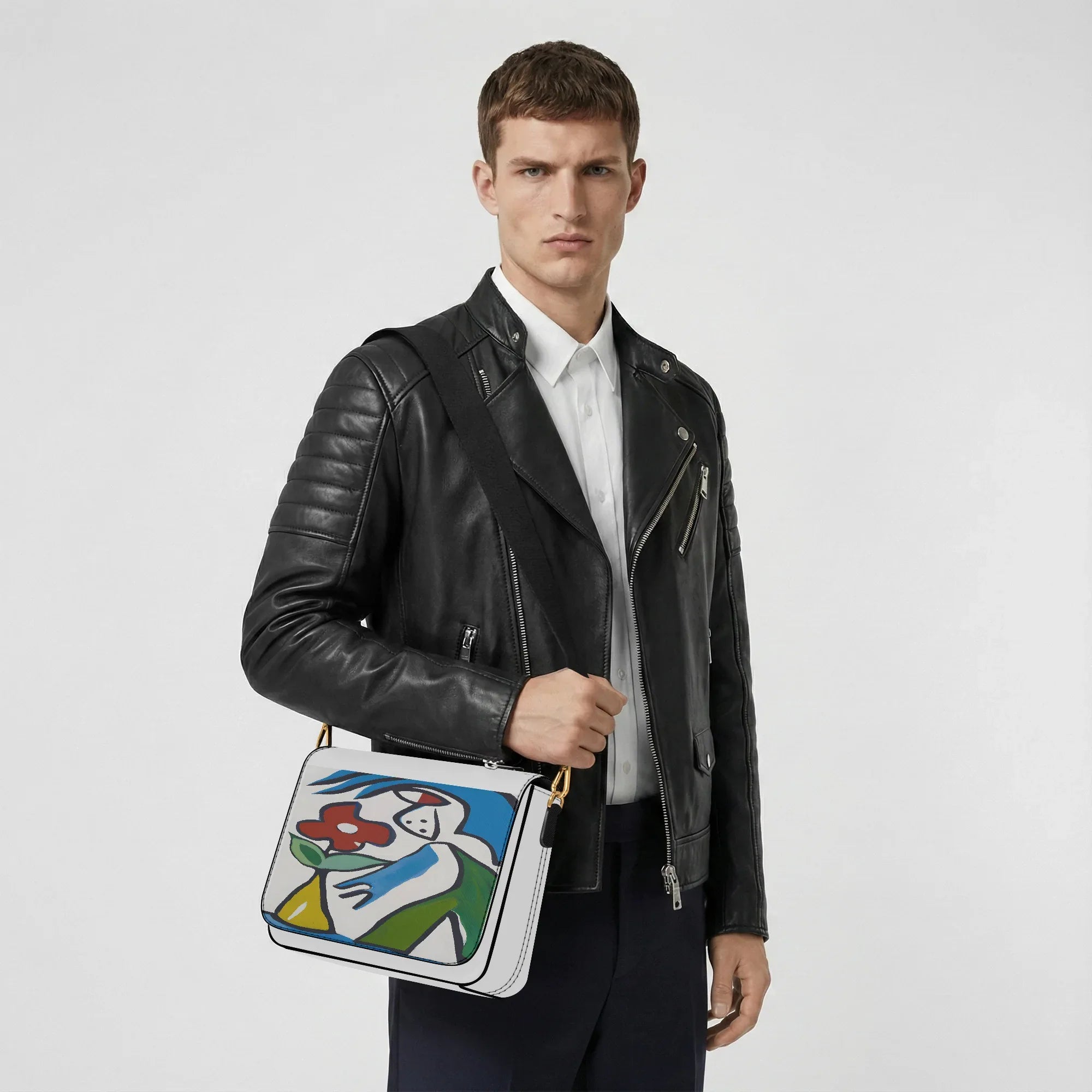 Women's Crossbody Bag - PU Leather Signature Handbag - TeeVoke