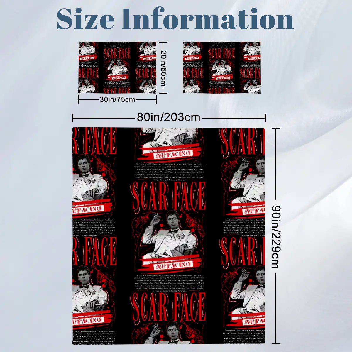 Teen Room Duvet Set – Scarface Design, Perfect Holiday Gift