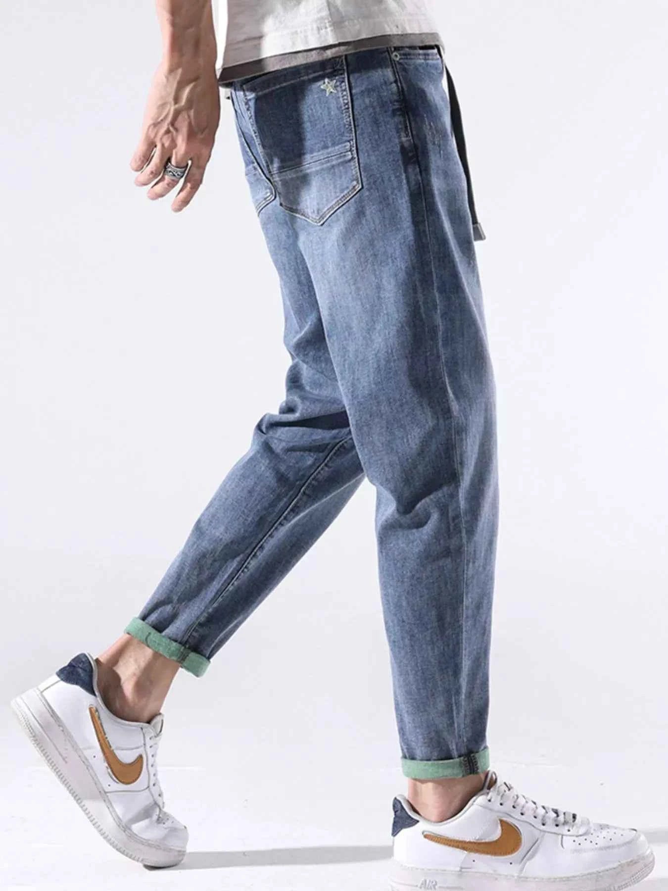 Men's Casual Straight-Leg Jeans