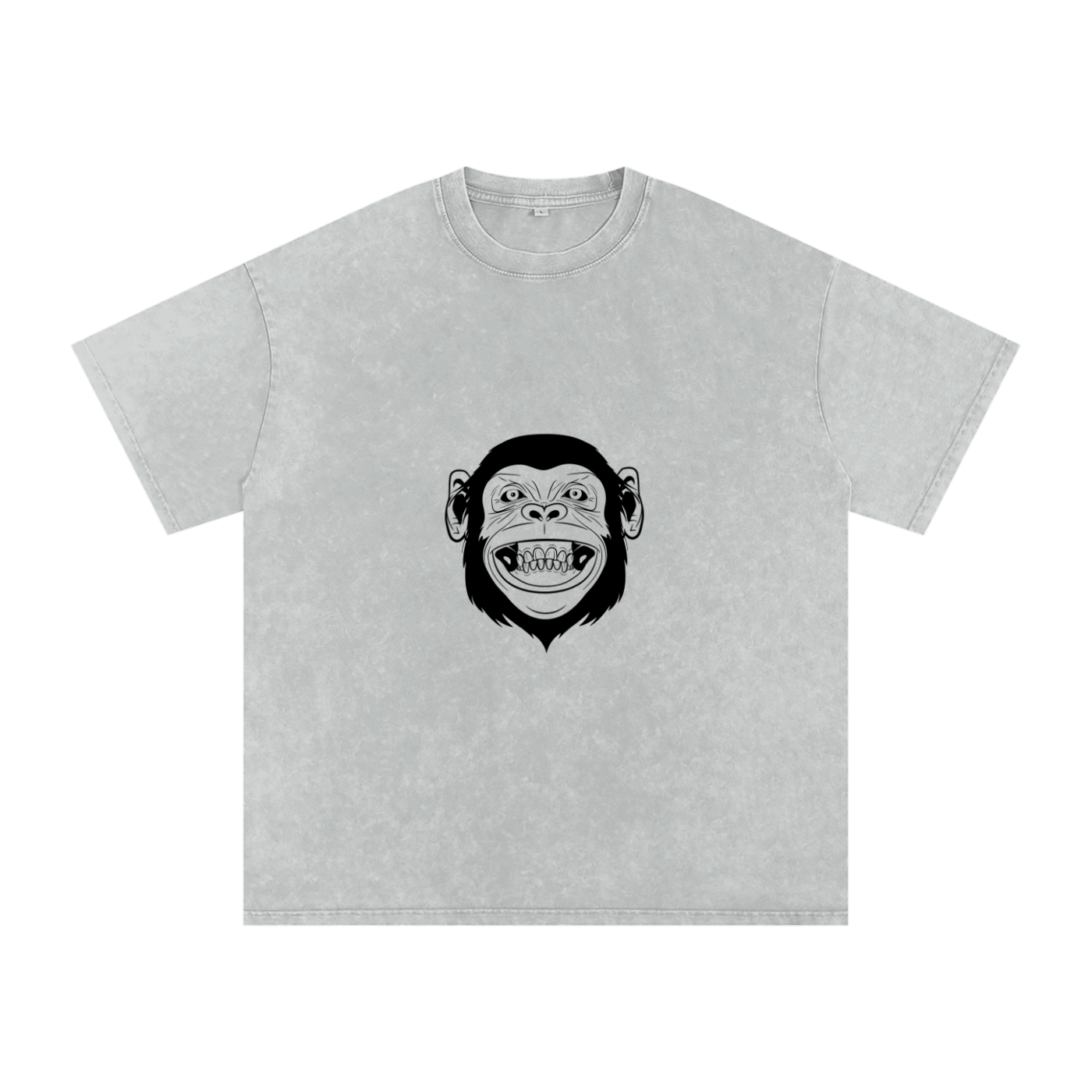 Women's Oversized Cotton T-Shirt - Snow Washed Design for Comfort