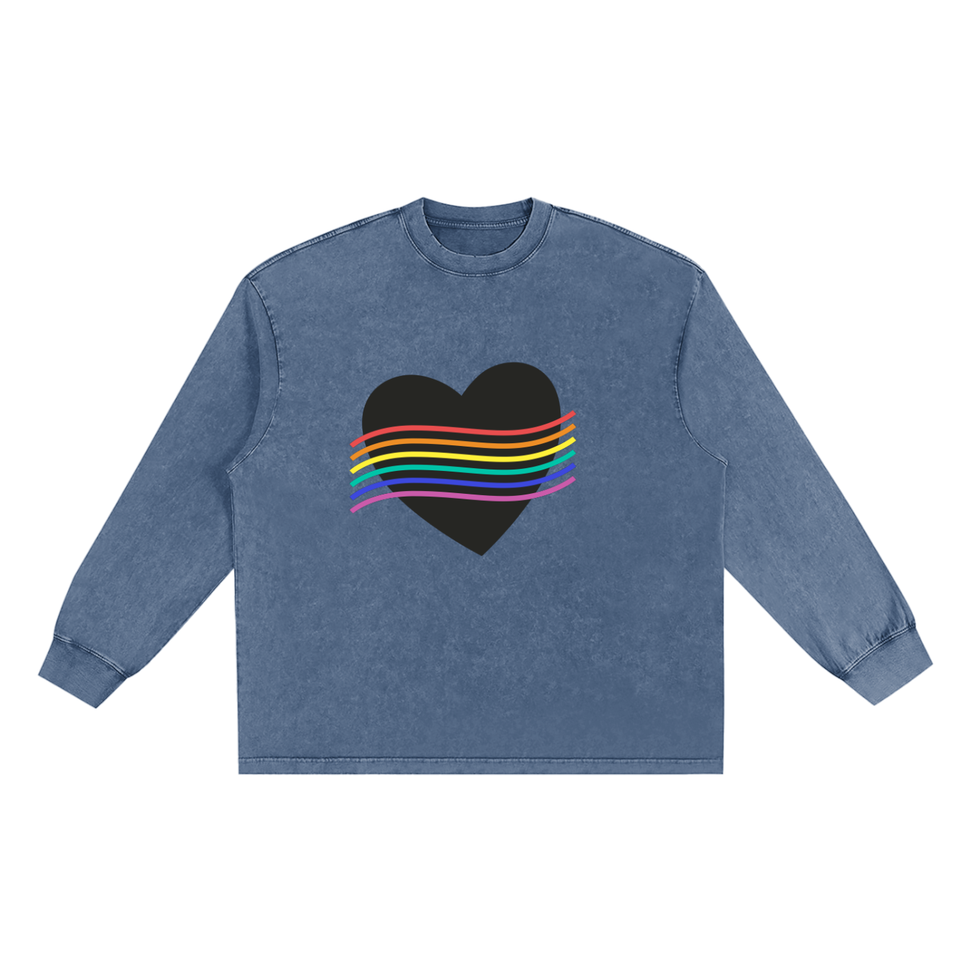 Women's Frayed Edge Long Sleeve T-Shirt in Soft Cotton