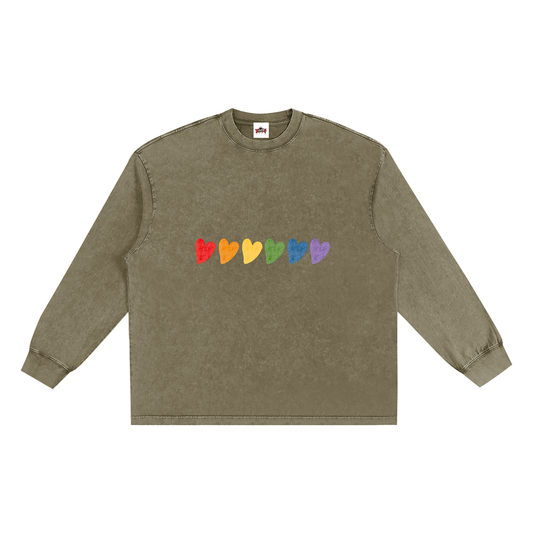 Women's Frayed Edge T-Shirt - Trendy Long Sleeve Comfort